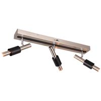 LED Plafondspot - Trio Select Ikaris - 3 Lichtpunten van 4.5 Watt - Dimbaar - Aanpasbare Lichtkleur - IP20 - Mat Nikkel - Metaal