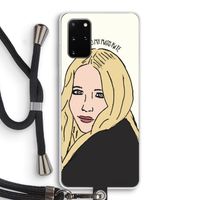 Mary Kate: Samsung Galaxy S20 Plus Transparant Hoesje met koord