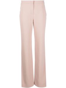 Giorgio Armani pantalon de costume à taille mi-haute - Rose