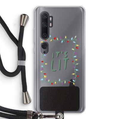 It's Lit: Xiaomi Mi Note 10 Transparant Hoesje met koord