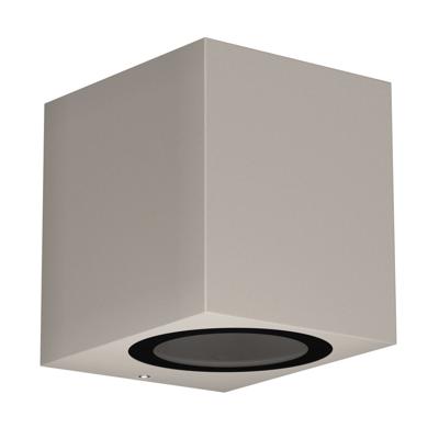 Buitenlamp GU10 vierkant zwart &apos;Milano&apos; kubus modern downlighter