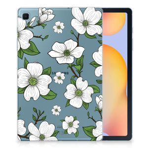 Samsung Galaxy Tab S6 Lite | S6 Lite (2022) Siliconen Hoesje Dogwood Flowers