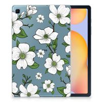 Samsung Galaxy Tab S6 Lite | S6 Lite (2022) Siliconen Hoesje Dogwood Flowers - thumbnail