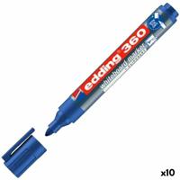 Whiteboard-marker Edding 360 Herlaadbaar Blauw (10 Stuks)
