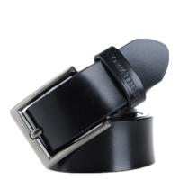 COWATHER XF002 mannen lederen luxe Business Casual PIN gesp riem Riemlengte: 140cm (XF002 zwart)