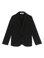 Paolo Pecora Kids blazer à revers crantés - Noir