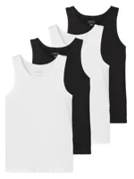 Name it 4-Pack kinder/ jongens hemden - Katoenen onderhemden kind - Brede bandjes