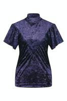 Studio Anneloes Revi Lurex Top 09290 T-shirt Korte Mouw 3800 Deep Purple