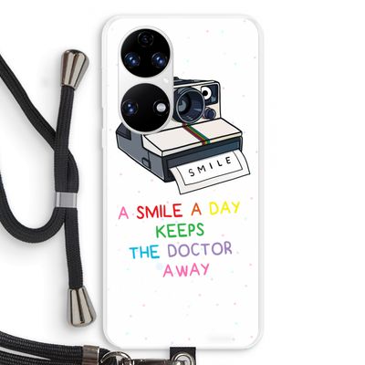 Smile: Huawei P50 Transparant Hoesje met koord