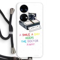 Smile: Huawei P50 Transparant Hoesje met koord