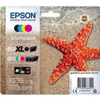 Epson 603 XL inktcartridge 1 stuk(s) Origineel Hoog (XL) rendement Zwart, Cyaan, Magenta, Geel
