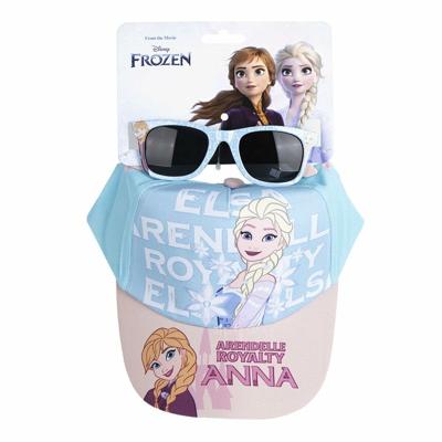 Set van pet en zonnebril Frozen Blauw