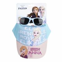 Set van pet en zonnebril Frozen Blauw