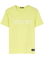 Versace t-shirt en coton à logo imprimé - Jaune - thumbnail