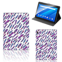 Lenovo Tab E10 Tablet Hoes Feathers Color - thumbnail