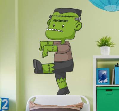 Muursticker Frankenstein Monster Kinderen Muursticker Frankenstein Monster Kinderen