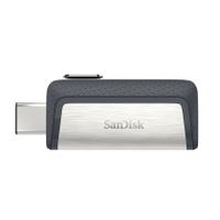 SanDisk Drive USB Ganda Ultra Tipe-C 256 GB USB flash drive USB Type-A / USB Type-C 3.2 Gen 1 (3.1 Gen 1) Grijs, Zilver - thumbnail