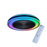 Plafondventilator - met afstandsbediening - Cuba ZWART 24Watt met LED lamp 3000K-4000K-6500K RGB CCT Plafondventilator - met afstandsbediening - Cuba ZWART 24Watt met LED lamp 3000K-4000K-6500K RGB CCT