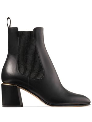 Jimmy Choo bottines Thessaly 65 mm en cuir - Noir