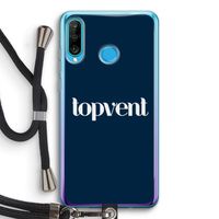 Topvent Navy: Huawei P30 Lite Transparant Hoesje met koord