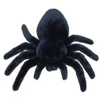 Cornelissen Tarantula knuffel - 40 cm - zwart - vogelspinnen - dierenknuffels
