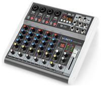 Vonyx VMM-K602 6 kanaals muziekmixer met Bluetooth en effecten - thumbnail