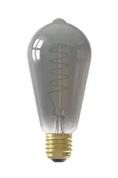 Calex Rustiek Led Lamp Glassfiber 4W dimbaar - Grijs - thumbnail