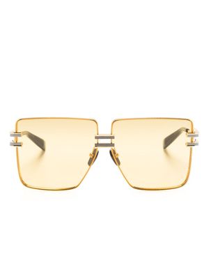 Balmain Eyewear lunettes de soleil oversize Gendarme - Or