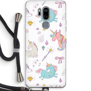 Fantasiewereld: LG G7 Thinq Transparant Hoesje met koord
