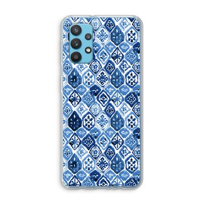Blauw motief: Samsung Galaxy A32 4G Transparant Hoesje