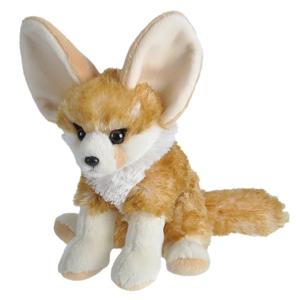 Wild Republic pluche woestijnvos - knuffel - 20 cm - Fennec vos - beige - dieren knuffels