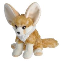 Wild Republic pluche woestijnvos - knuffel - 20 cm - Fennec vos - beige - dieren knuffels