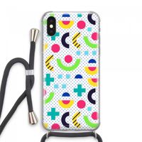 8-bit N°1: iPhone XS Max Transparant Hoesje met koord