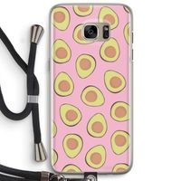 Dancing avocados: Samsung Galaxy S7 Edge Transparant Hoesje met koord