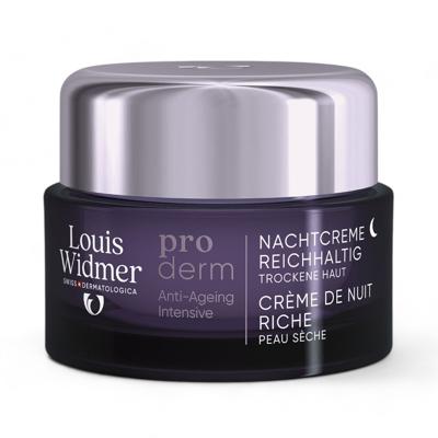 Louis Widmer Proderm Nachtcrème Rijke Textuur Zonder Parfum 50ml