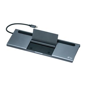 i-tec Metal C31FLATDOCKPDPLUS notebook dock & poortreplicator Bedraad USB 3.2 Gen 1 (3.1 Gen 1) Type-A Grijs