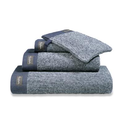 Vandyck Vandyck Home Mouline Blue Ink Handdoek 60x110