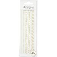 Creativ Company Halve plakparels wit 2-8mm, 140st.