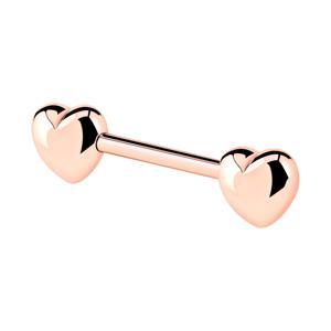 Nipple Barbell Met roségoud verguld chirurgisch staal Tepelpiercings