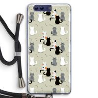 Katten: Honor 9 Transparant Hoesje met koord