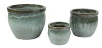 Glazed Delta Rim Moss Green D21H16 - Mcollections Glazed Delta Rim Moss Green D21H16 - Mcollections