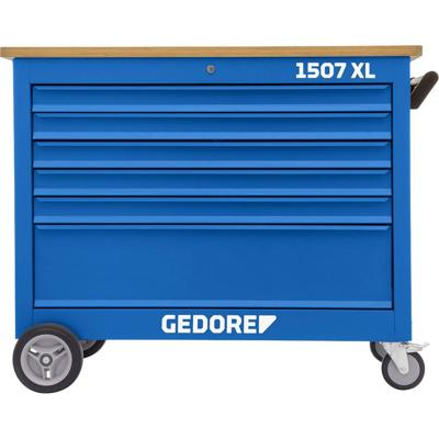 Gedore 3127834 1507 XL 50001 - werkbank op wielen XL 6 laden 985 x 1200 x 625 mm (b x h x d) 1200 x 985 x 635 mm