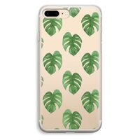 Monstera leaves: iPhone 7 Plus Transparant Hoesje