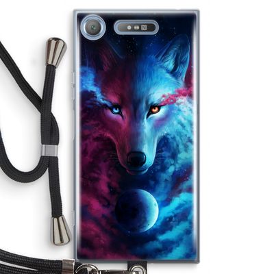 Where Light And Dark Meet: Sony Xperia XZ1 Transparant Hoesje met koord