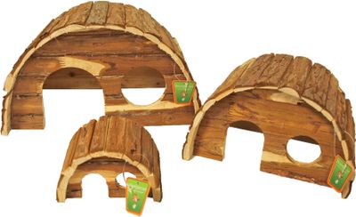 Knaagdierhuis halfrond natural S 15 cm - Gebr de boon