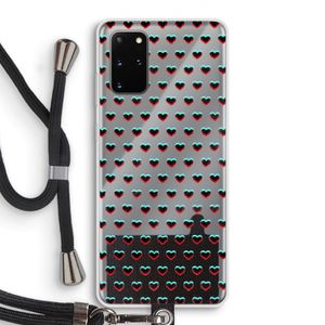 Hartjes: Samsung Galaxy S20 Plus Transparant Hoesje met koord