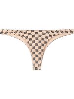 MISBHV bas de bikini à motif monogrammé - Tons neutres