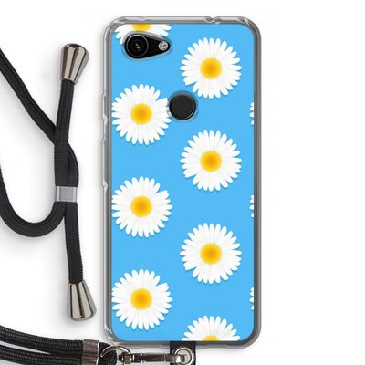 Margrietjes: Pixel 3a Transparant Hoesje met koord