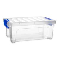 Multi Storage Opslagbox met deksel - transparant - 8 liter - 36 x 25 x 14 cm - kunststof Multi Storage Opslagbox met deksel - transparant - 8 liter - 36 x 25 x 14 cm - kunststof