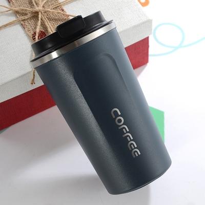 Dubbele RVS 304 koffie mok auto Thermos mok reizen Thermo Cup 510ml (blauw)
